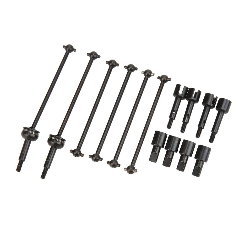 RC CVD Drive Shaft Set, Drive Shaft Dogbone Wheel Stub Axle Cup Set Upgrade Parts for WLtoys 144001 124018 124019 Remote Control Cars