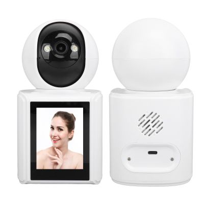 1080P Indoor Camera, Baby Monitor Pet Camera HD 2.8 Inch Screen Security Camera Two Way Talk Motion Detection Wide Angle Lens Home Camera Motion Detection for Baby & P