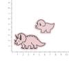 Elcomune STC-036 Die Cut Sticker Dinosaur Parent and Child Triceratops view 2