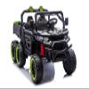 24V 2 Seater 4WD Powered Ride On Dump Truck with Electric Dump Bed, Electric UTV with Remote Control, Shovel, Pull Bow, Music Player for Girls or Boys or Girls-Black view 1