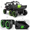 24V 2 Seater 4WD Powered Ride On Dump Truck with Electric Dump Bed, Electric UTV with Remote Control, Shovel, Pull Bow, Music Player for Girls or Boys or Girls-Black view 4