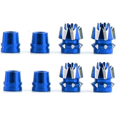 2 Sets Alloy M3 Size 3mm Transmitter 3D Stick Ends for Futaba/Spektrum DX7 FrSky Taranis X9 X7 RadioLink RC Multicopter Quadcopter(Navy Blue)