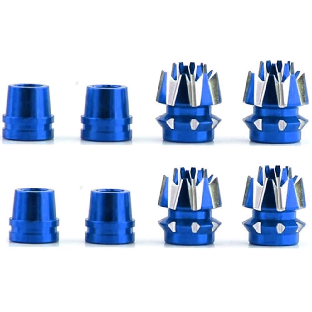 2 Sets Alloy M3 Size 3mm Transmitter 3D Stick Ends for Futaba/Spektrum DX7 FrSky Taranis X9 X7 RadioLink RC Multicopter Quadcopter(Navy Blue)