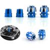 2 Sets Alloy M3 Size 3mm Transmitter 3D Stick Ends for Futaba/Spektrum DX7 FrSky Taranis X9 X7 RadioLink RC Multicopter Quadcopter(Navy Blue) view 4