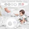 Realhaha Pit Balls for Toddlers Ball Pit, BPA Free Plastic Balls 2.4 Inch for Babies for Boys Girls, Kid Accessories for Bounce House, 100 (Clear) view 2
