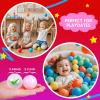 Realhaha Pit Balls for Toddlers Ball Pit, BPA Free Plastic Balls 2.4 Inch for Babies for Boys Girls, Kid Accessories for Bounce House, 100 (Clear) view 4