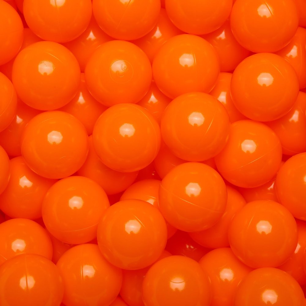 Realhaha Pit Balls for Toddlers Ball Pit, BPA Free Plastic Balls 2.4 Inch for Babies for Boys Girls, Kid Accessories for Bounce House, 100 (Orange)