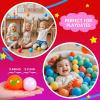 Realhaha Pit Balls for Toddlers Ball Pit, BPA Free Plastic Balls 2.4 Inch for Babies for Boys Girls, Kid Accessories for Bounce House, 100 (Orange) view 4