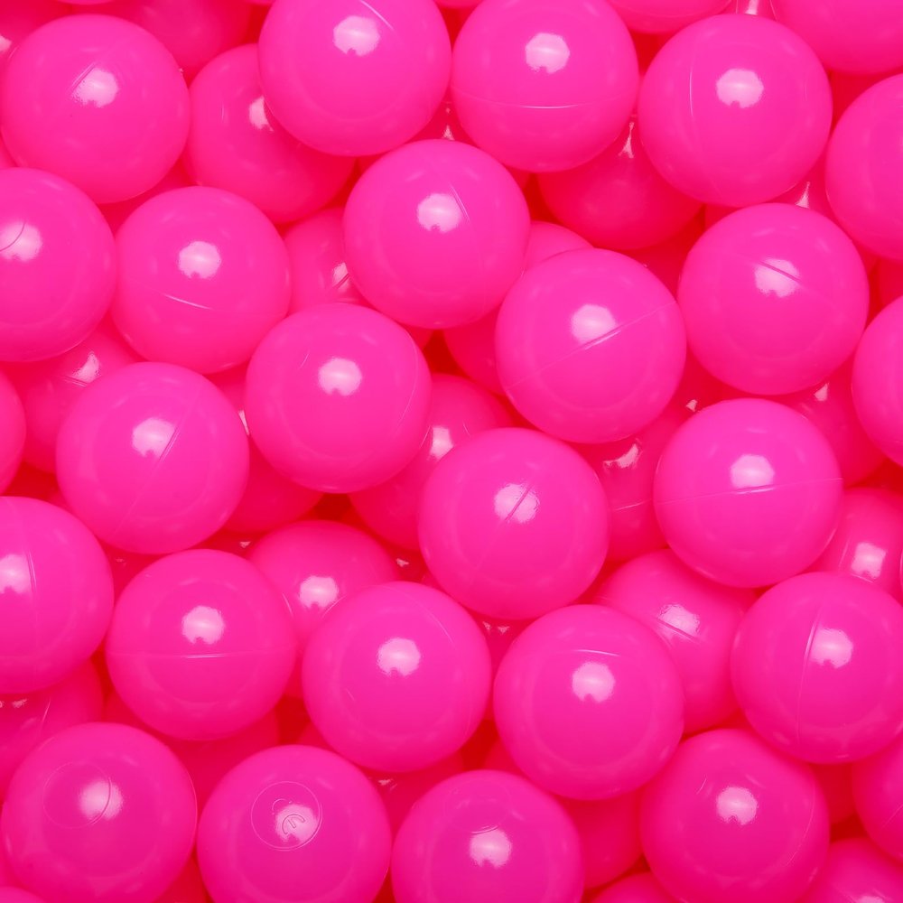 Realhaha Pit Balls for Toddlers Ball Pit, BPA Free Plastic Balls 2.4 Inch for Babies for Boys Girls, Kid Accessories for Bounce House, 100 (Pink)
