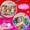 Realhaha Pit Balls for Toddlers Ball Pit, BPA Free Plastic Balls 2.4 Inch for Babies for Boys Girls, Kid Accessories for Bounce House, 100 (Pink) view 4