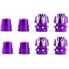 2 Sets Alloy M3 Size 3mm Transmitter 3D Stick Ends for Futaba/Spektrum DX7 FrSky Taranis X9 X7 RadioLink RC Multicopter Quadcopter(Purple) view 1