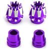 2 Sets Alloy M3 Size 3mm Transmitter 3D Stick Ends for Futaba/Spektrum DX7 FrSky Taranis X9 X7 RadioLink RC Multicopter Quadcopter(Purple) view 2