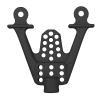 Aluminum Alloy Front Rear Shock Tower Bracket Mount Damper Hoops & Plastic Complete Transmission Box,Center Gearbox Gear Box with Gear Assembled view 4