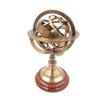 Brass Tabletop Armillary Sphere Globe-Brown view 1