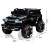 12V Kids Ride On Truck Car w/Remote Control, 25W Dual Motor, Spring Suspension and Music Player,3 Speeds - Red view 2
