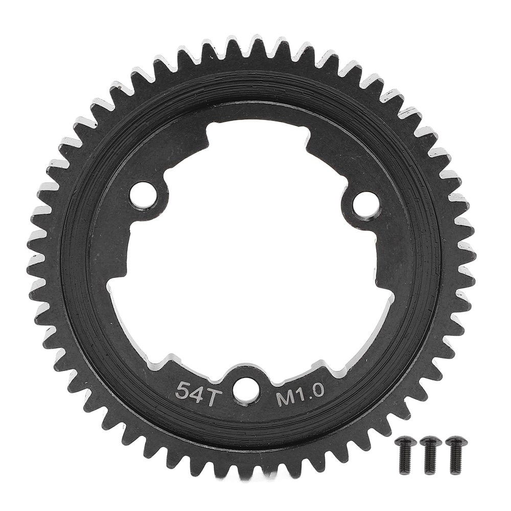 54T M1 RC Gear, High Carbon Steel RC Spur Gear RC Car Gear Replacement Compatible with XRT NEW MAXX XO 1 EREVO 2.0 1