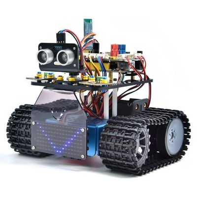 DIY Mini Smart Tank Robot v3.0 - programmable stem Toy car kit, Compatible with arduino & mixly