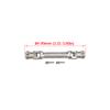 1/10 RC Drive Shaft,Stainless Steel Drive Shaft 5mm Universal Joint Driveshaft for 1/10 RC Rigs Crawler SCX10 Pro TRX4 High Trail TF2 VS4-10 CC02 (84-99mm) view 2