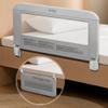 Evolur Snooze Shield Toddler Bed Rail, 33 Inch Swing-Down Guardrail, Grey view 1