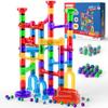Marble Run, 109 Pcs Marble Maze Race Building Blocks Toy Game & STEM Learning Toys Christmas Birthday Gift for Kids Aged 3-12 view 1