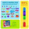 Marble Run, 109 Pcs Marble Maze Race Building Blocks Toy Game & STEM Learning Toys Christmas Birthday Gift for Kids Aged 3-12 view 2