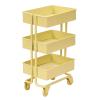 1:12 Storage Cart Miniature Bookshelf with Wheels Kitchen Bedroom Furniture Display Stand Book view 1