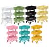 1:12 Storage Cart Miniature Bookshelf with Wheels Kitchen Bedroom Furniture Display Stand Book view 3