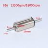 1PC Precious 816 1020 1215 1524 1725 Dual Shaft Coreless electronic starter DC 6V 9V 12V High Speed for RC Rail Train(10mmx20mm 13000RPM) view 2