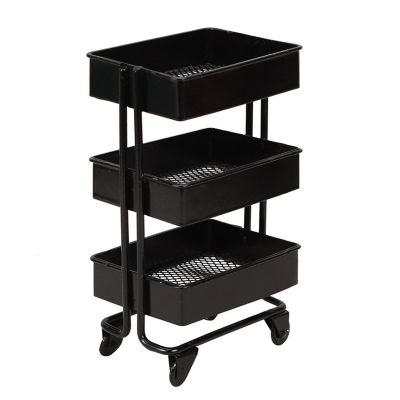 1:12 Storage Cart Miniature Bookshelf with Wheels Kitchen Bedroom Furniture Display Stand Book