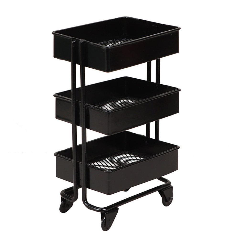 1:12 Storage Cart Miniature Bookshelf with Wheels Kitchen Bedroom Furniture Display Stand Book