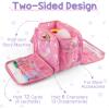 Carrying Case Compatible with Little Tikes Story Dream Machine Books Starter Set,Portable Storage Bag with Handle and Shoulder Strap for Storytime,Little Golden Book,Little Puppy Character (Rainbow) view 2