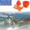 Aesinos 3D Printed Dragon in Eggs Wing Dragon Egg,Crystal Dragon in Dragon Egg,3D Dragon, Dragon Eggs with Dragon Inside 3D Printed Animals Desk Decoration 3D Printed Dragon with Wings (Red) view 2