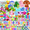 1000 Pcs Party Favors for Kids, Fidget Toys Bulk, Prizes for Kids, Fidget Stocking Stuffers Birthday Party Gifts, Carnival Treasure Classroom Prizes Box, Goodie Bag Stuffers view 1