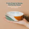 Nook Theory 4 Pack Bamboo Bowls - 18 Oz Reusable Toddler and Kids Bowl, Dishwasher Safe - Not Microwavable Bamboo Dishes (Wildflower) view 2