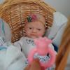 12" Reborn Baby Doll Silicone Full Body Realistic Newborn The Look Real Eyes Open Cute Baby Girl Soft Anti Stress Babies Doll with Clothes Feeding Accessories Set view 4