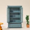 1PC Wooden Furniture Modern for House Living Room Wood Book Cabinet Bookshelf Wardrobe 1:12 Decoration view 3