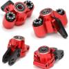 Alloy AR330505 Front Steering Blocks AR330404 Rear Hub Carrier for RC Arrma 6S 1/8 Kraton Notorious Outcast 6S BLX Upgrade Part(Red) view 1