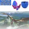 Aesinos 3D Printed Dragon in Eggs Wing Dragon Egg,Crystal Dragon in Dragon Egg,3D Dragon, Dragon Eggs with Dragon Inside 3D Printed Animals Desk Decoration 3D Printed Dragon with Wings (Purple) view 2
