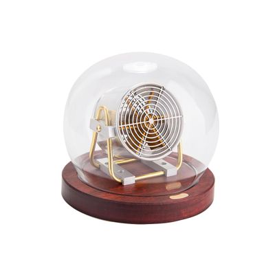 ConGamefun Rechargeable LED Metal Blower Model with LED Light and Wooden Base  Perfect for Industrial Collectibles & Artifacts  Premium Quality Machining Model