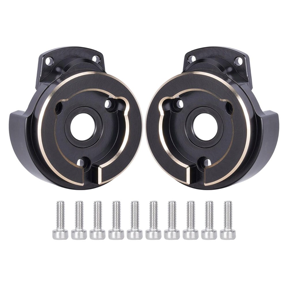 LCG Upgraded Heavy Duty Brass Portal Front Cover Weights 206g for 1/10 RC Crawler Vanquish F10 Portal Axle VS4-10 Phoenix F10