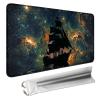 MTG Playmat 24x14 Inch,Pirate Ship Night Sea Magic The Gathering Playmat with Stitched Edges Non-Slip Rubber Base,Duskmourn Commander OCG CCG Card Board Game Mat Mousepad Desk Mat view 1