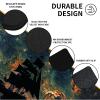 MTG Playmat 24x14 Inch,Pirate Ship Night Sea Magic The Gathering Playmat with Stitched Edges Non-Slip Rubber Base,Duskmourn Commander OCG CCG Card Board Game Mat Mousepad Desk Mat view 4