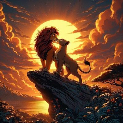 1000pcs Jigsaw Puzzles for Adults-Lion and Lioness Wild Animals-Adult Puzzle, Toddler Puzzle, Psychedelic Game, Challenge Puzzle, Jigsaw Toy Gift, high Difficulty, Casual Game, Wooden Puzzle