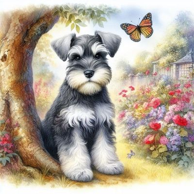 1000pcs Schnauzer House Rules Parlor Cafe Jigsaw Puzzles for Adults - Dog Animal Wooden Puzzle-Puzzles for Youth Children Home Decor Funny Educational Game Best Gift Preschool Toys