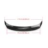 IKBDLNCUQ Rear Spoiler Rear Trunk Spoiler Wing Fit for Lexus IS200t IS250 IS350 2014-2020 IS300 Carbon Fiber Pattern Look/Gloss Black Car Tailgate Lid Splitter Lip Sedan Spoiler(Black) view 2