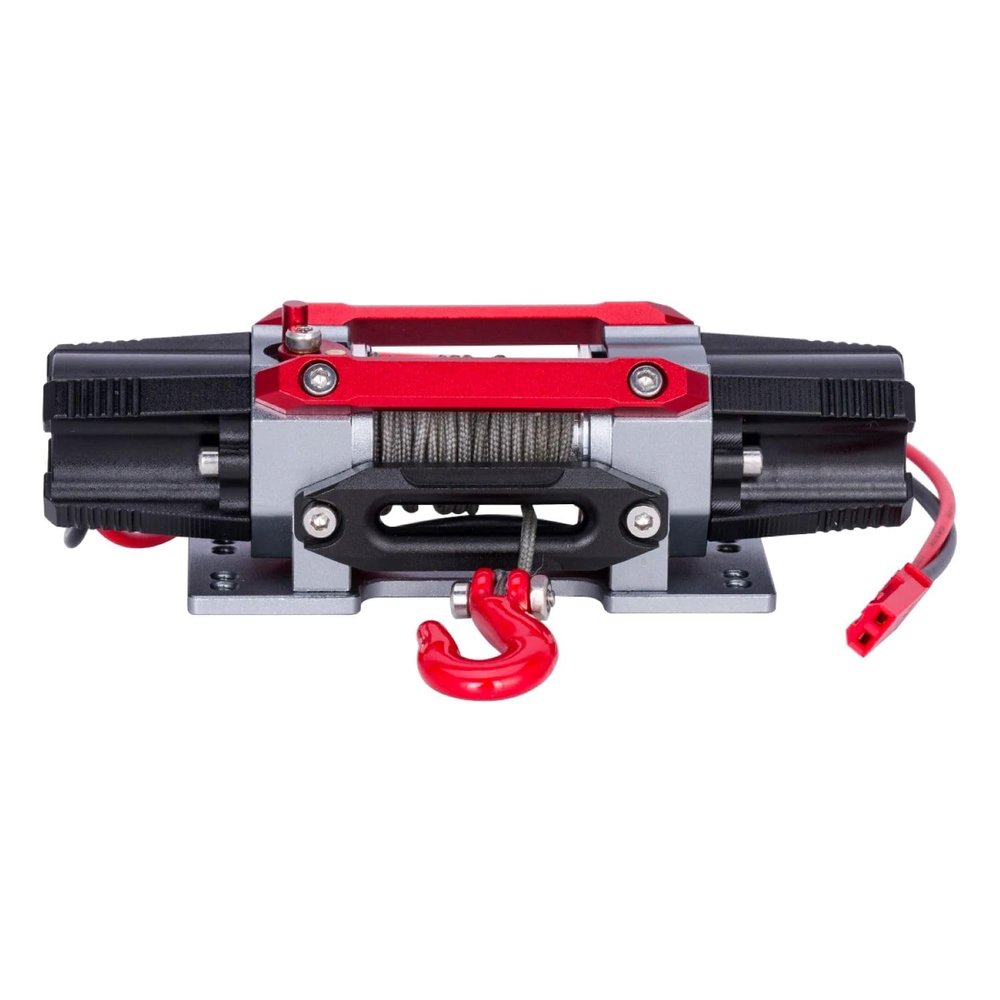 CNC Dual Motor Metal Simulated Winch for 1/8 1/10 RC Crawler Car TRX4 SCX10 RC4WD D90 KM2 Upgrade Parts