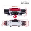 CNC Dual Motor Metal Simulated Winch for 1/8 1/10 RC Crawler Car TRX4 SCX10 RC4WD D90 KM2 Upgrade Parts view 2