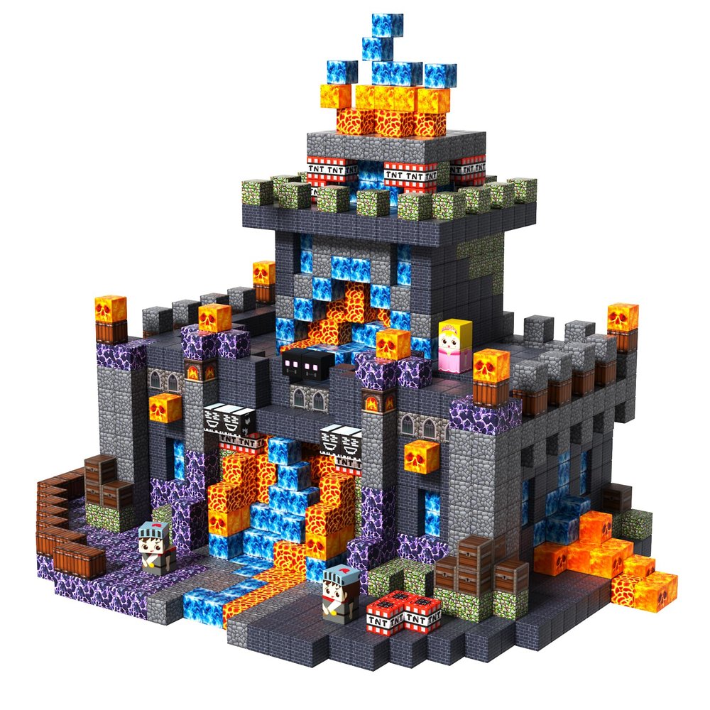 100PCS Magnetic Blocks - Dark Castle Set Magnetic Building Blocks, Stacking Magnets for Kids, Strong Magnets, Sensory Toy for STEM Learning Toys for Kids 3+ Boys and Girls Christmas Birthday Gifts