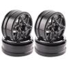 1.9 Inch beadlock Wheel Rims,4PCS Crawler Carbon Fiber Wheels Rims for 1/10 RC Crawler Capra SCX10 TRX4 TF2 VS4-10 Gen8 R1 Element Enduro 1.9S DIY (D) view 1