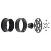 1.9 Inch beadlock Wheel Rims,4PCS Crawler Carbon Fiber Wheels Rims for 1/10 RC Crawler Capra SCX10 TRX4 TF2 VS4-10 Gen8 R1 Element Enduro 1.9S DIY (D) view 4